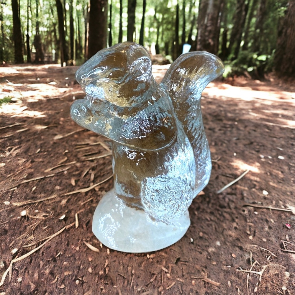 Vintage glass squirrel